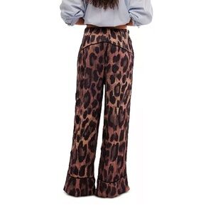 Women's All Out Satin Leopard-Print Pants